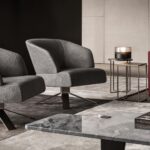 CREED small swivel armchair by RODOLFO DORDONI