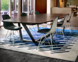 CRYSTAL CAVE I RUG OF 50 % WOOL AND 50% SILK BY EDWARD FIELDS