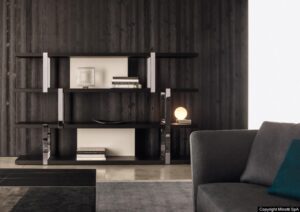 DALTON CHROME BOOKCASE by RODOLFO DORDONI