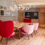 AYUB ARMCHAIR AND ARIEL SMALL ARMCHAIR BY EDWARD VAN VLIET - DAS BIOHOTEL DELLACH, AUSTRIA, 2017  INTERIORS: ANDREA RONACHER ARCHITECTURE: ANDREA AND HERWIG RONACHER PHOTO CREDIT: DAS BIOHOTEL