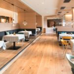 MATHILDA CHAIR BY PATRICIA URQUIOLA - DAS BIOHOTEL, DELLACH, AUSTRIA, 2017. INTERIORS BY ANDREA RONACHER ARCHITECTURE- ANDREA AND HERWIG RONACHER. PHOTO CREDIT: DAS BIOHOTEL