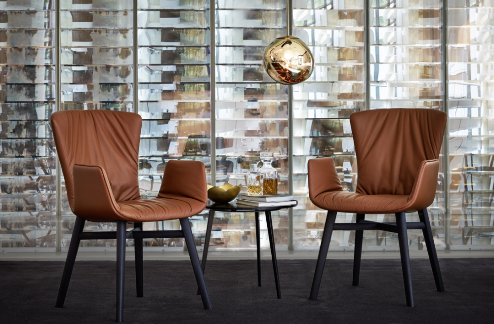 DEXTER ARMCHAIR WITH DRAPERY 2056-I BY GINO CAROLLO 2015