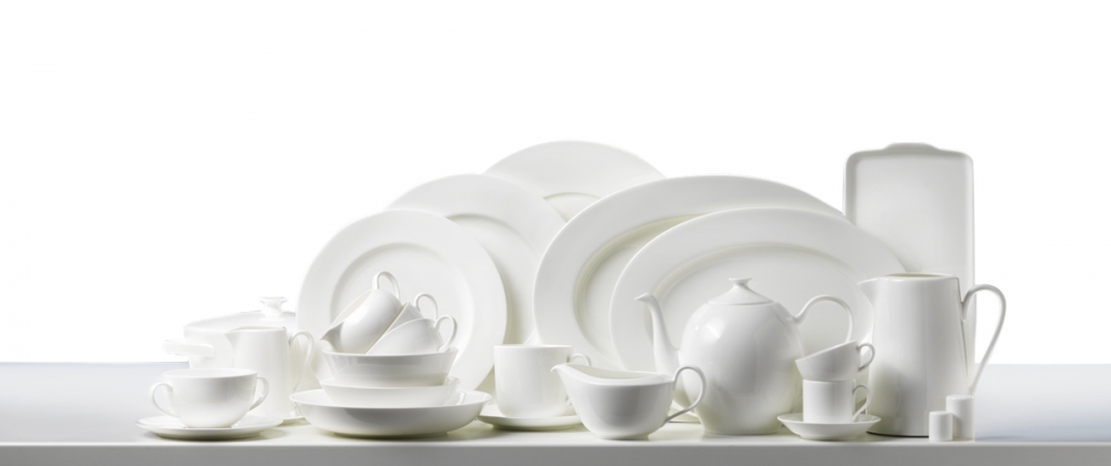 FINE BONE CHINA WHITE TABLEWARE - MADE IN GERMANY