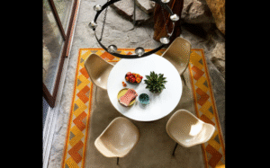 EVENING SUN I RUG OF 100% WOOL BY EDWARD FIELDS