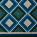 EYE DAZZLER I RUG OF 77% WOOL AND 23 DULL SILK BY EDWARD FIELDS