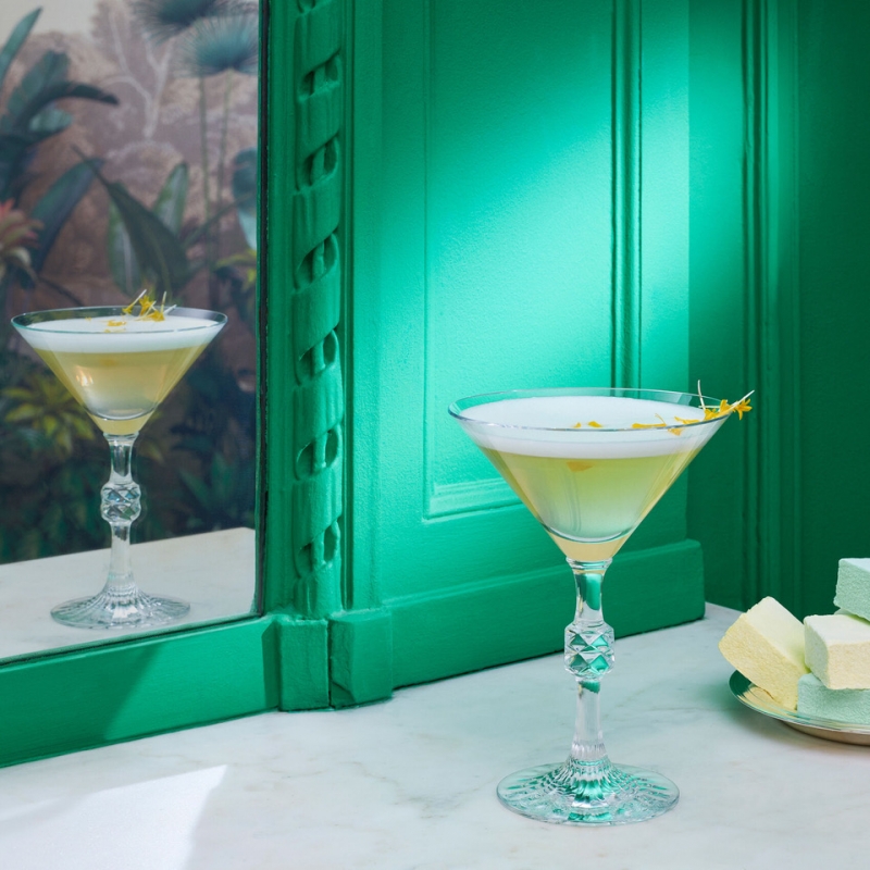 JCB PASSION martini glass designed by JEAN- CHARLES BOISSET.