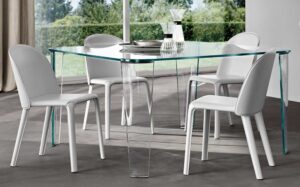 BACALL LEATHER-UPHOLSTERED CHAIR BY THIS WEBER