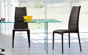 BRIGITTE HIGH-BACK CHAIR LEATHER-UPHOLSTERED BY FABIO DI BARTOLOMEI