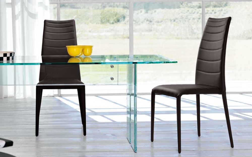 BRIGITTE HIGH-BACK CHAIR LEATHER-UPHOLSTERED BY FABIO DI BARTOLOMEI