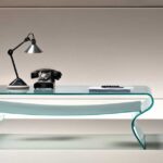 CHARLOTTE COFFEE TABLE IN CURVED GLASS BY PROSPERO RASULO