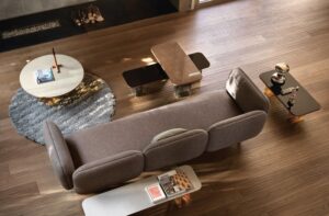 LANDS COLLECTION OF COFFEE TABLES IN BLOWN GLASS AND STONEWARE BY STUDIO KLASS