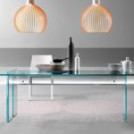 LLT TABLE IN GLASS BY DANTE O.BENINI E LUCA GONZO