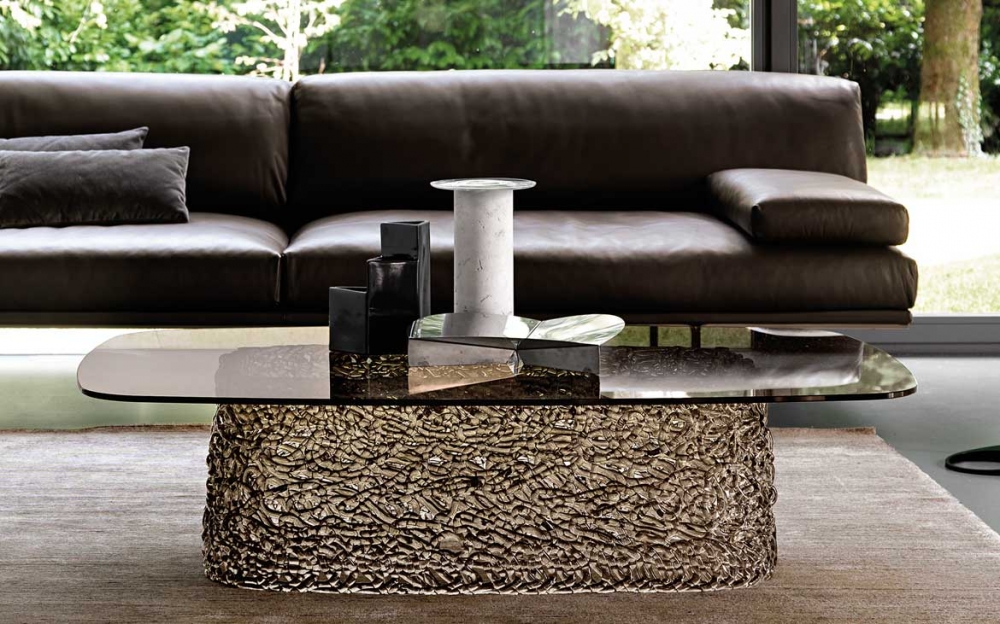 MACRAM√â COFFEE TABLE IN SPUN GLASS BY LUCIDIPEVERE