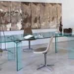 RAY TABLE IN CURVED GLASS BY BARTOLI DESIGN