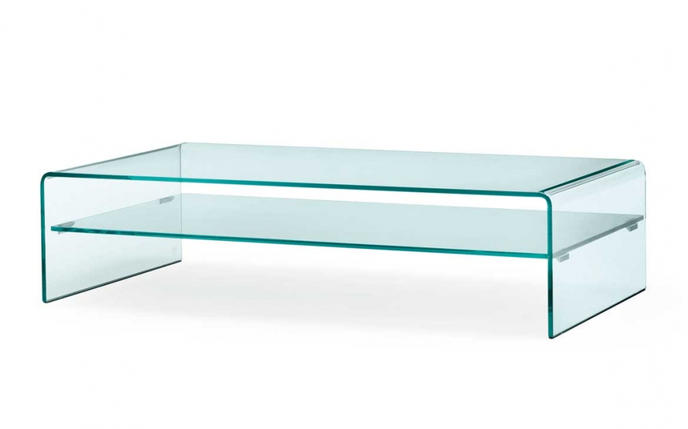 RIALTO PIANO COFFEE TABLE IN CURVED GLASS BY CRS FIAM