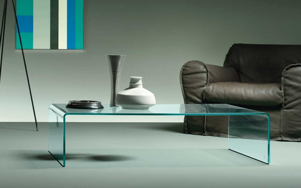 RIALTO COFFEE TABLE IN CURVED GLASS BY CRS FIAM