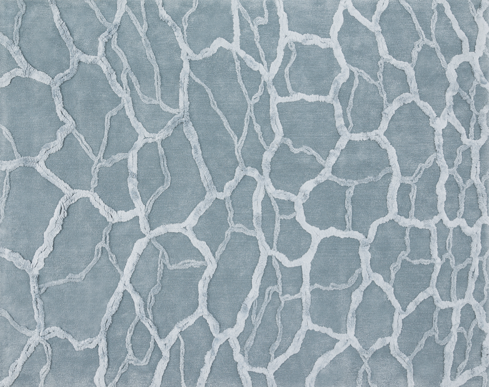 FLATS I RUG OF WOOL AND DULL SILK BY FERNANDO MASTRANGELO