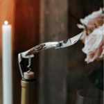 Sommelier knife, shiny finish with Deer antler handle