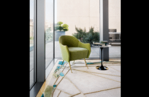 FRAGMENTS I RUG OF 93% WOOL AND 7% DULL SILK BY EDWARD FIELDS