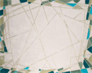 FRAGMENTS I RUG OF 93% WOOL AND 7% DULL SILK BY EDWARD FIELDS