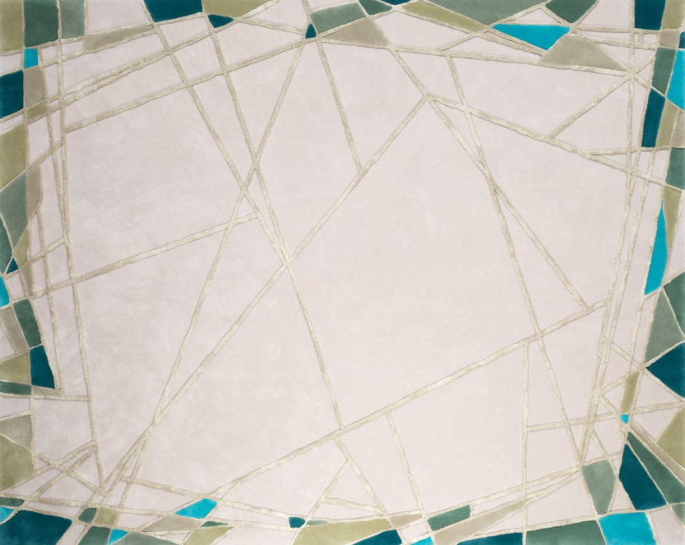 FRAGMENTS I RUG OF 93% WOOL AND 7% DULL SILK BY EDWARD FIELDS