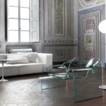 GHOST ARMCHAIR IN CURVED GLASS BY CINI BOERI 1987/2017