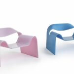 GHOST ARMCHAIR IN CURVED GLASS BY CINI BOERI 1987/2017