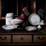 CATENE COLLECTION by GI√ì PONTI. This pattern , the emblem of modern geometric lines is composed of interwoven chain that shape the graphic frame of the CATENE collection.