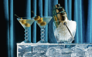 V√âGA martini glasses.