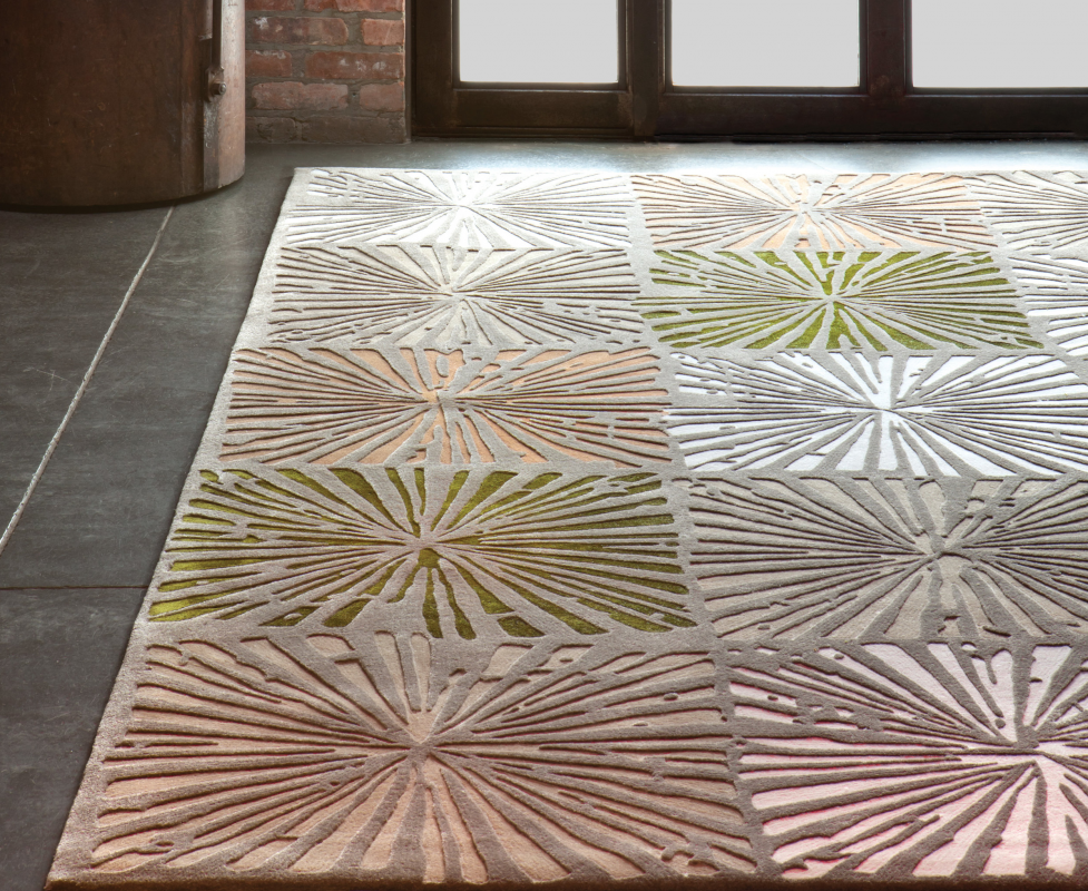 HESTER I RUG OF 88% WOOL AND 12% DULL SILK BY EDWARD FIELDS CARPET MAKERS