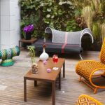 SHADOWY ARMCHAIR BY TORD BOONTJE, TOOGOU SMALL ARMCHAIR BY AYSE BIRSEL & BIBI SECK, STOOL AND CARDAMONE SOFA BY PATRICIA URQUIOLA - HOTEL C2, MARSEILLE, FRANCE, 2015