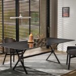 HYPE TABLE WITH FUSED GLASS TOP BY STUDIO KLASS