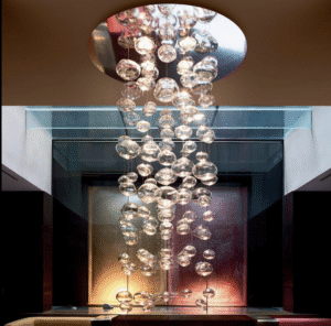 ETHER chandelier designed by PATRICK JOUIN.