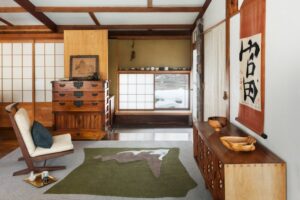 INNER ISLAND I RUG OF 91% WOOL, 9% SILK  BY GEORGE NAKASHIMA