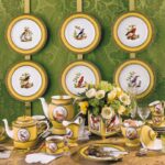 BERNARDAUD ROYALE - HISTORICAL PORCELAIN TABLEWARE JARDIN DU ROI