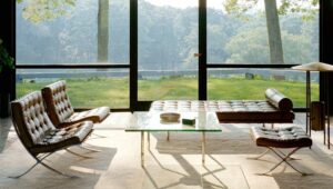 BARCELONA¬Æ TABLE BY LUDWIG MIES VAN DER ROHE CA. 1929