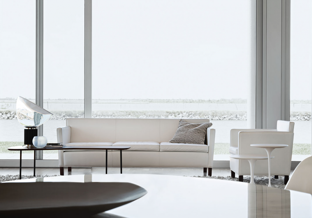 KREFELD SOFA AND OTTOMAN BY LUDWIG MIES VAN DER ROHE 1927