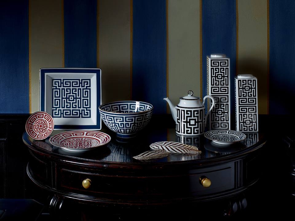 PORCELAIN TABLEWARE LABIRINTO by GI√ì PONTI