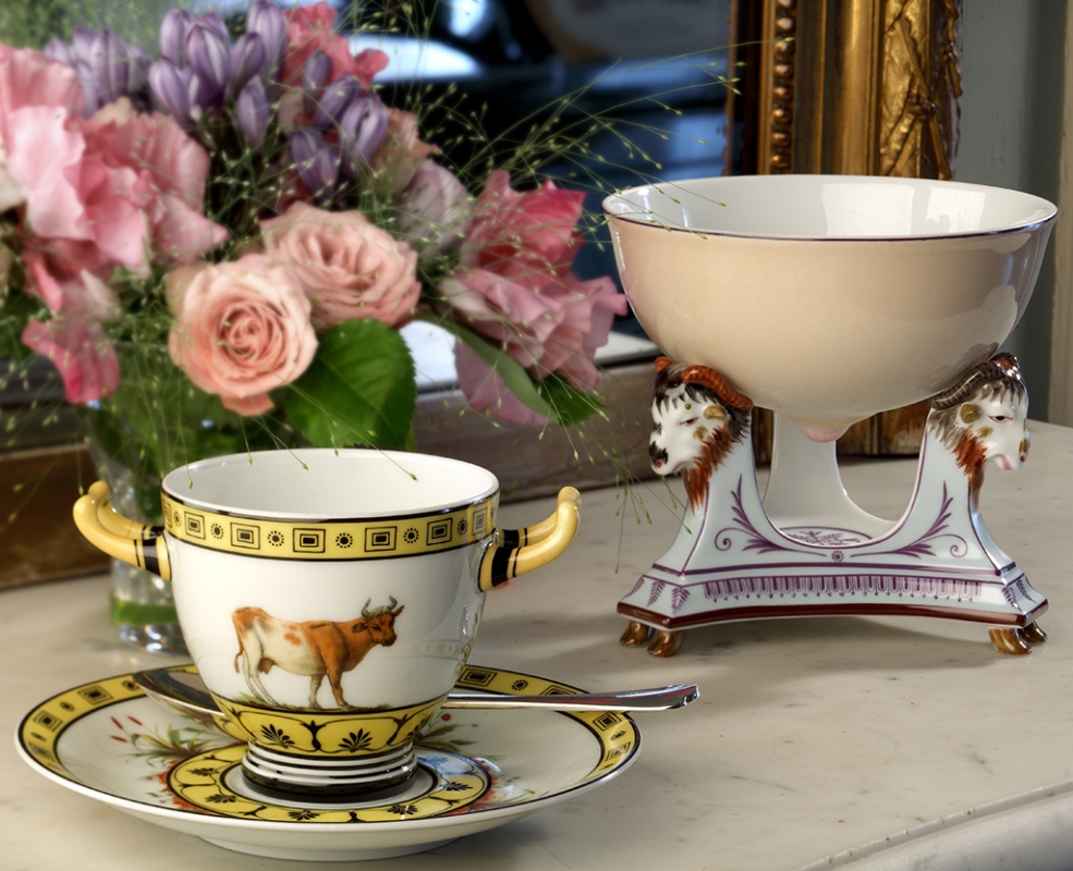 BERNARDAUD ROYALE - HISTORICAL PORCELAIN SERVICE LA LAITERIE DE RAMBOUILLET