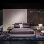 BED YANG, ARMCHAIRS LESLIE, WRITING DESK AND SIDE TABLE CLOSE, COFFEE TABLES ELLIOTT - DESIGNER RODOLFO DORDONI