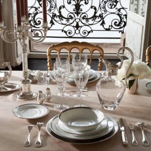 MALMAISON is named after the castle which was the favourite holiday resort of the Emperor Napoleon Bonaparte and the Empress Josephine. The palm and lotus leaf frieze and the symmetry of the decoration are typical of the Empire style, which was largely inspired by antiquity