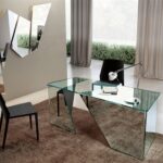 Glass office table SCRIBE - designer DANIEL LIBESKIND