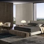 BED CREED, SIDE TABLES ELLIOTT OUTDOOR, SOFA CREED, TABLE BELLAGGIO BRONZE, LITTLE ARMCHAIR CREED, SIDE TABLE AERON, RUG DIBBETS RUG - DESIGNER RODOLFO DORDONI