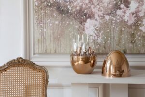 MOOD precious - 24 piece silver plated flatware set. Coffe spoons gilded with 18-carat pink gold.