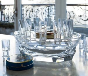 Crystal caviar set HARCOURT ABYSSE