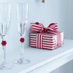 RED EVE HARCOURT champagne flute.