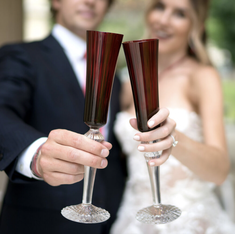 The Baccarat clear crystal FLUTISSIMO is designed by MATHIAS as part of Baccarat‚Äôs MILLE NUITS collection.