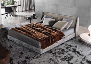 SPENCER BED, COFFEE TABLE NETO, CHAIR OWENS, TABLE RAYMOND - DESIGNER RODOLFO DORDONI
