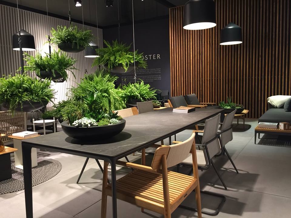 Table CARVER , dining chairs ARCHI and SWAY - designer HENRIK PEDERSEN. CARVER table is teak or ceramic table with white or dark frame