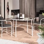 Table and chairs LE PARC - designer MINOTTI STUDIO coordinated by RODOLFO DORDONI